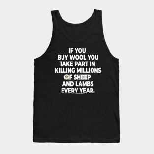 Vegan Activist Graphics #takingblindfoldsoff 13 Tank Top